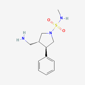 (3R,4R)-3-(aminomethyl)-N-methyl-4-phenylpyrrolidine-1-sulfonamide