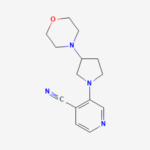 3-(3-Morpholin-4-ylpyrrolidin-1-yl)pyridine-4-carbonitrile