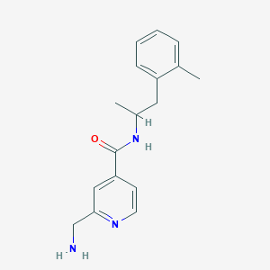 2-(aminomethyl)-N-[1-(2-methylphenyl)propan-2-yl]pyridine-4-carboxamide