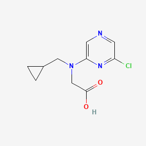 2-[(6-Chloropyrazin-2-yl)-(cyclopropylmethyl)amino]acetic acid