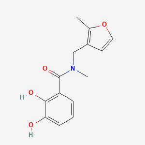 2,3-dihydroxy-N-methyl-N-[(2-methylfuran-3-yl)methyl]benzamide