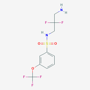 N-(3-amino-2,2-difluoropropyl)-3-(trifluoromethoxy)benzenesulfonamide