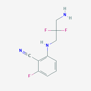 2-[(3-Amino-2,2-difluoropropyl)amino]-6-fluorobenzonitrile