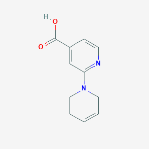 molecular formula C11H12N2O2 B6645297 2-(3,6-dihydro-2H-pyridin-1-yl)pyridine-4-carboxylic acid 