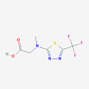 2-[Methyl-[5-(trifluoromethyl)-1,3,4-thiadiazol-2-yl]amino]acetic acid