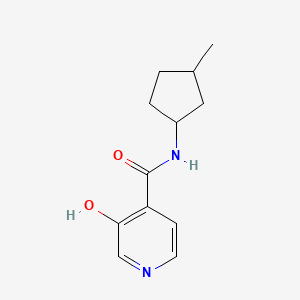 molecular formula C12H16N2O2 B6645445 3-hydroxy-N-(3-methylcyclopentyl)pyridine-4-carboxamide 