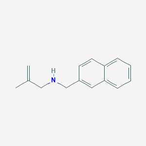 molecular formula C15H17N B6645491 2-methyl-N-(naphthalen-2-ylmethyl)prop-2-en-1-amine 