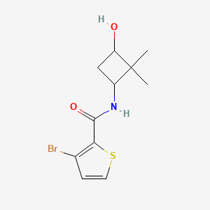 3-bromo-N-(3-hydroxy-2,2-dimethylcyclobutyl)thiophene-2-carboxamide
