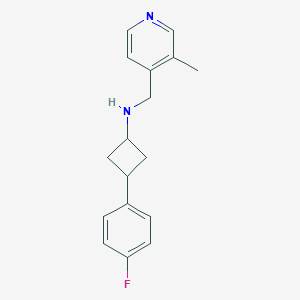 3-(4-fluorophenyl)-N-[(3-methylpyridin-4-yl)methyl]cyclobutan-1-amine