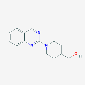 molecular formula C14H17N3O B6645692 (1-Quinazolin-2-ylpiperidin-4-yl)methanol 