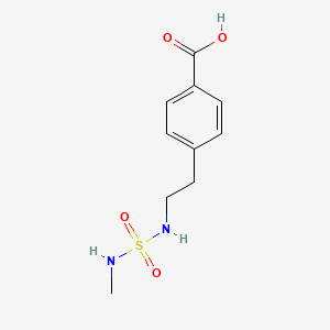 molecular formula C10H14N2O4S B6645718 4-[2-(Methylsulfamoylamino)ethyl]benzoic acid 