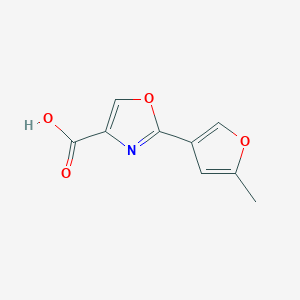molecular formula C9H7NO4 B6645771 2-(5-Methylfuran-3-yl)-1,3-oxazole-4-carboxylic acid 