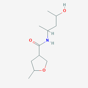 molecular formula C11H21NO3 B6645779 N-(4-hydroxypentan-2-yl)-5-methyloxolane-3-carboxamide 
