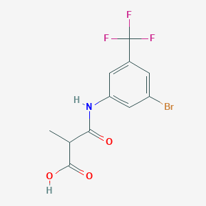 3-[3-Bromo-5-(trifluoromethyl)anilino]-2-methyl-3-oxopropanoic acid