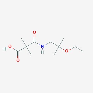 molecular formula C11H21NO4 B6645951 3-[(2-Ethoxy-2-methylpropyl)amino]-2,2-dimethyl-3-oxopropanoic acid 