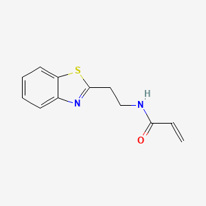 molecular formula C12H12N2OS B6646014 N-[2-(1,3-benzothiazol-2-yl)ethyl]prop-2-enamide 