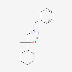 molecular formula C16H25NO B6646029 1-(Benzylamino)-2-cyclohexylpropan-2-ol 