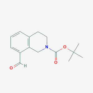 molecular formula C15H19NO3 B6646080 Tert-butyl 8-formyl-1,2,3,4-tetrahydroisoquinoline-2-carboxylate 