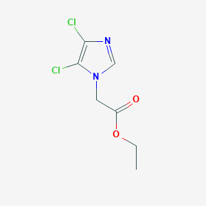 molecular formula C7H8Cl2N2O2 B066461 Ethyl 2-(4,5-dichloro-1H-imidazol-1-yl)acetate CAS No. 175137-67-4