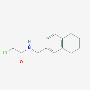 molecular formula C13H16ClNO B6646126 2-chloro-N-(5,6,7,8-tetrahydronaphthalen-2-ylmethyl)acetamide 