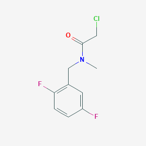 molecular formula C10H10ClF2NO B6646163 2-chloro-N-[(2,5-difluorophenyl)methyl]-N-methylacetamide 