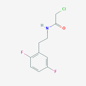 molecular formula C10H10ClF2NO B6646176 2-chloro-N-[2-(2,5-difluorophenyl)ethyl]acetamide 