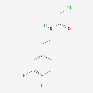 molecular formula C10H10ClF2NO B6646183 2-chloro-N-[2-(3,4-difluorophenyl)ethyl]acetamide 