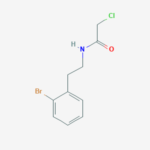 molecular formula C10H11BrClNO B6646189 N-[2-(2-bromophenyl)ethyl]-2-chloroacetamide 