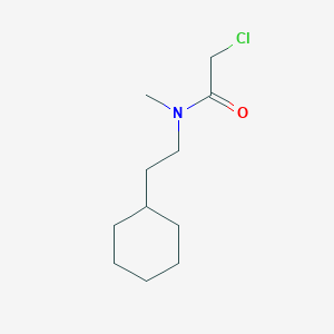 molecular formula C11H20ClNO B6646193 2-chloro-N-(2-cyclohexylethyl)-N-methylacetamide 