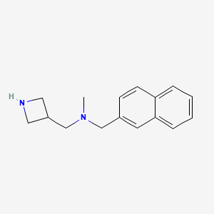 molecular formula C16H20N2 B6646262 1-(azetidin-3-yl)-N-methyl-N-(naphthalen-2-ylmethyl)methanamine 