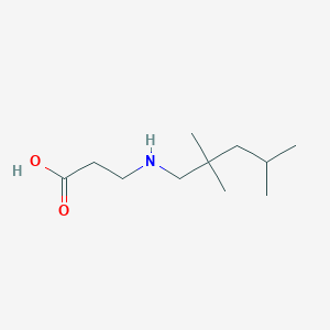 molecular formula C11H23NO2 B6646286 3-(2,2,4-Trimethylpentylamino)propanoic acid 