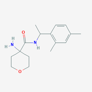 molecular formula C16H24N2O2 B6646387 4-amino-N-[1-(2,4-dimethylphenyl)ethyl]oxane-4-carboxamide 