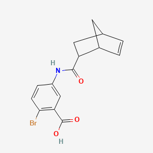 molecular formula C15H14BrNO3 B6646394 5-(Bicyclo[2.2.1]hept-5-ene-2-carbonylamino)-2-bromobenzoic acid 