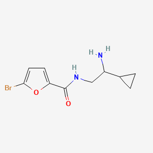 molecular formula C10H13BrN2O2 B6646398 N-(2-amino-2-cyclopropylethyl)-5-bromofuran-2-carboxamide 
