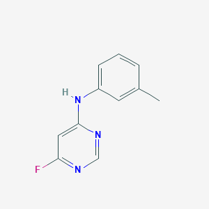 molecular formula C11H10FN3 B6646629 6-fluoro-N-(3-methylphenyl)pyrimidin-4-amine 