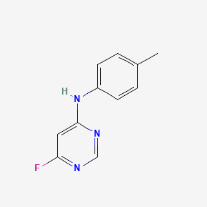 molecular formula C11H10FN3 B6646638 6-fluoro-N-(4-methylphenyl)pyrimidin-4-amine 