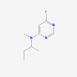 molecular formula C9H14FN3 B6646655 N-butan-2-yl-6-fluoro-N-methylpyrimidin-4-amine 