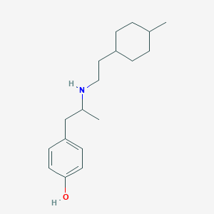 molecular formula C18H29NO B6647113 4-[2-[2-(4-Methylcyclohexyl)ethylamino]propyl]phenol 