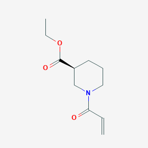molecular formula C11H17NO3 B6647136 ethyl (3S)-1-prop-2-enoylpiperidine-3-carboxylate 