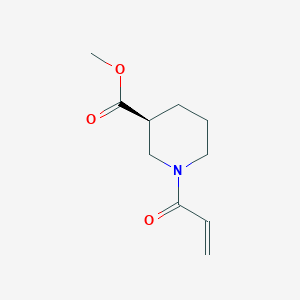 molecular formula C10H15NO3 B6647139 methyl (3S)-1-prop-2-enoylpiperidine-3-carboxylate 