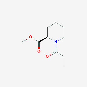 molecular formula C10H15NO3 B6647152 methyl (2R)-1-prop-2-enoylpiperidine-2-carboxylate 