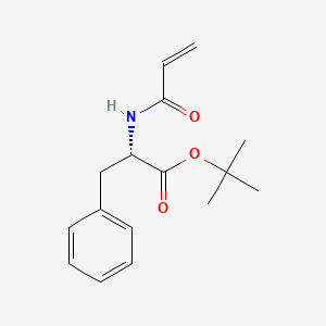 molecular formula C16H21NO3 B6647158 tert-butyl (2S)-3-phenyl-2-(prop-2-enoylamino)propanoate 