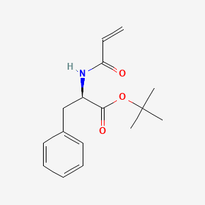 molecular formula C16H21NO3 B6647167 tert-butyl (2R)-3-phenyl-2-(prop-2-enoylamino)propanoate 