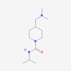 molecular formula C12H25N3O B6647290 4-[(dimethylamino)methyl]-N-propan-2-ylpiperidine-1-carboxamide 