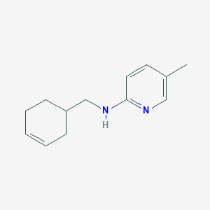molecular formula C13H18N2 B6647298 N-(cyclohex-3-en-1-ylmethyl)-5-methylpyridin-2-amine 