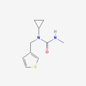 molecular formula C10H14N2OS B6647341 1-Cyclopropyl-3-methyl-1-(thiophen-3-ylmethyl)urea 