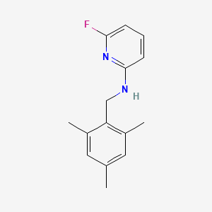 molecular formula C15H17FN2 B6647368 6-fluoro-N-[(2,4,6-trimethylphenyl)methyl]pyridin-2-amine 