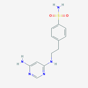 4-[2-[(6-Aminopyrimidin-4-yl)amino]ethyl]benzenesulfonamide