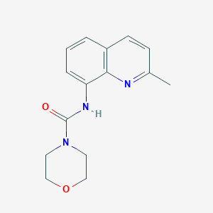 molecular formula C15H17N3O2 B6647467 N-(2-methylquinolin-8-yl)morpholine-4-carboxamide 