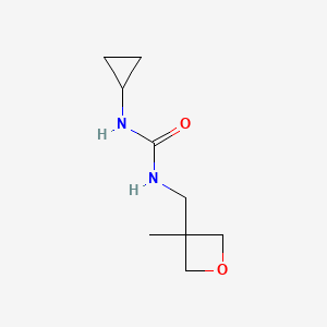 molecular formula C9H16N2O2 B6647515 1-Cyclopropyl-3-[(3-methyloxetan-3-yl)methyl]urea 